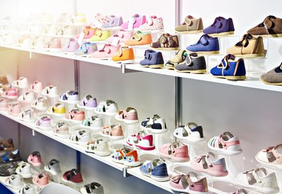 kids' shoes on the shell