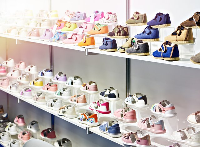 kids' shoes on the shell